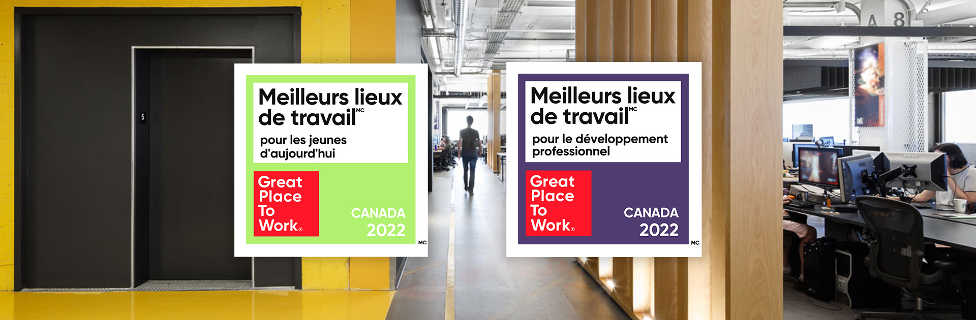 Behaviour Interactif nommé parmi les meilleurs lieux de travail pour les jeunes d’aujourd’hui et les meilleurs lieux de travail pour le développement professionnel